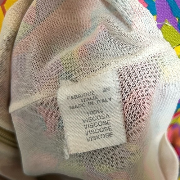 Unique Vintage Designer Made in Italy High Waist Printed Shorts - Picture 5 of 5